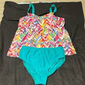 Multicolored Tankini